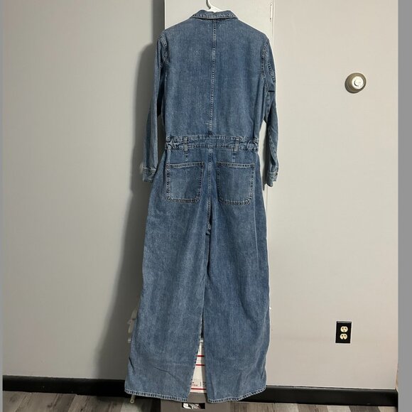 NWT Universal Thread Utility Baggy Denim Jumpsuit Women's Size 10 - Picture 9 of 14